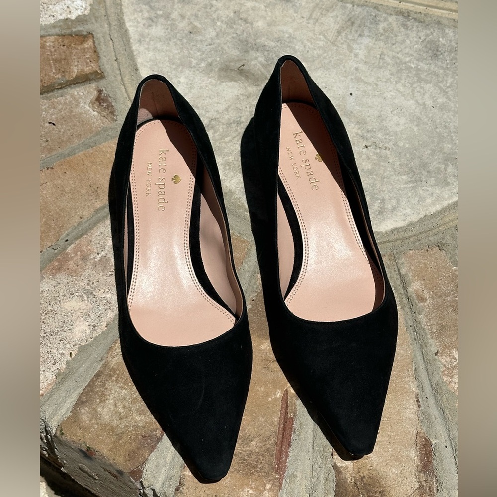 Kate Spade Miko Kitten Heel Pumps – Black – Size 7.5